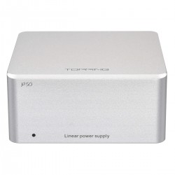 TOPPING P50 Regulated Linear Power Supply Ultra Low Noise 2x 5V 1A + 15V 1A Silver