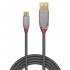 LINDY CROMO LINE Male USB-A to Male Micro USB-B Cable 2.0 Gold Plated 1m