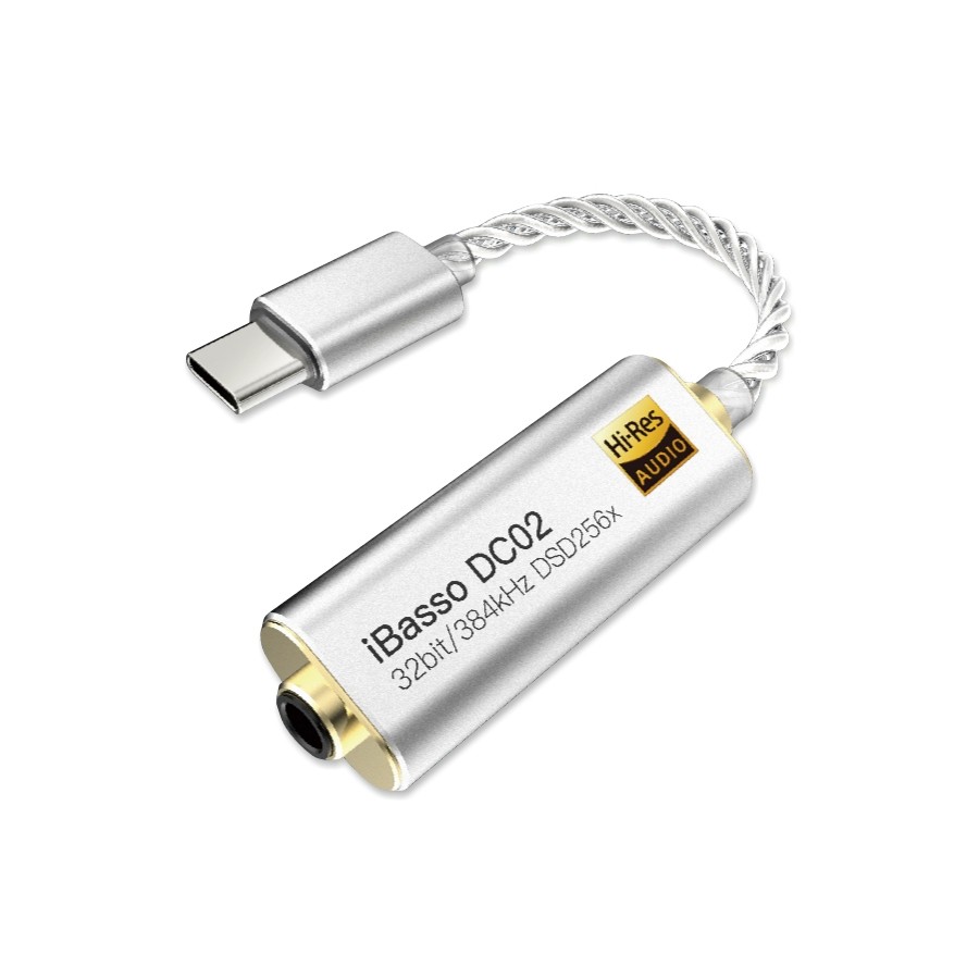 IBASSO DC02 Adapter DAC USBC HiRes AK4490 32bit 384kHz DSD256 Audiophonics