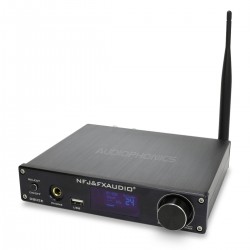 FX-AUDIO D802E FDA Amplifier STA326 Streamer WiFi DLNA Bluetooth 5.0 Multiroom 2x80W 4 Ohm Black