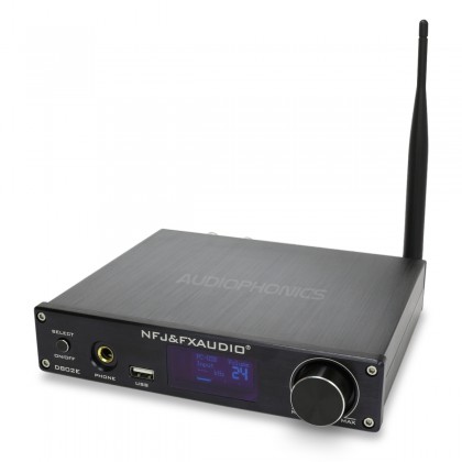 FX-AUDIO D802E Amplificateur FDA Bluetooth 4.2 NFC Class D STA326 2x40W / 8 Ohm Noir