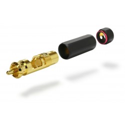 Audiophonics RC-901 RCA Rouge Isolé PTFE (unité) Ø 9.2 mm