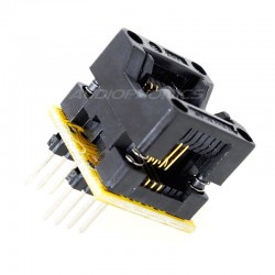 Adaptateur Tulipe SOIC 8 Clipsable à Souder sur Circuit Imprimé