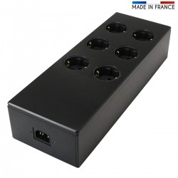 AUDIOPHONICS MPC6 V2 Distributeur Secteur 6 Ports Aluminium FURUTECH Noir