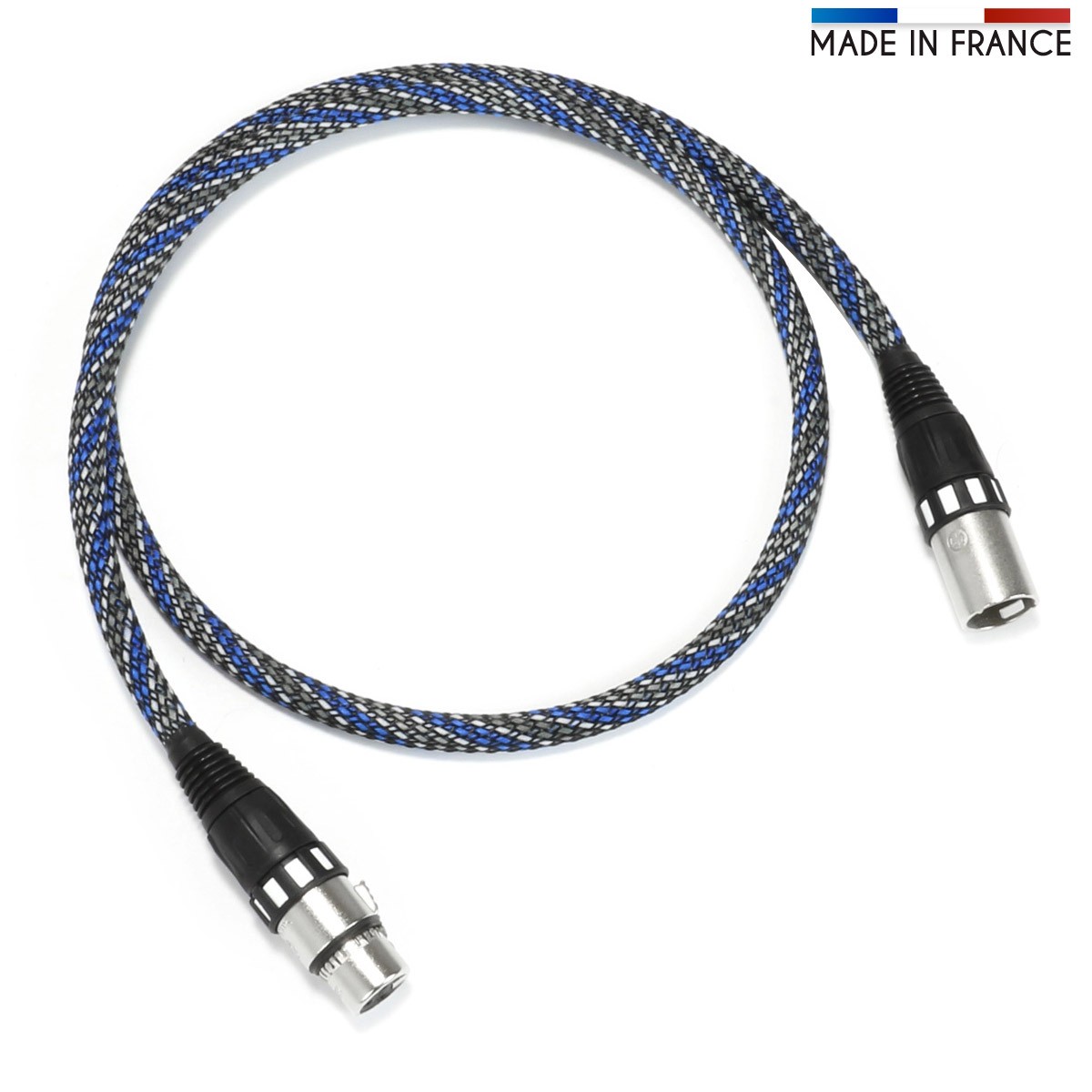Viablue NF-S2 Silver Digital XLR Cable 22405 19 11/16in 110 Ohm Aes/Ebu Dmx512 