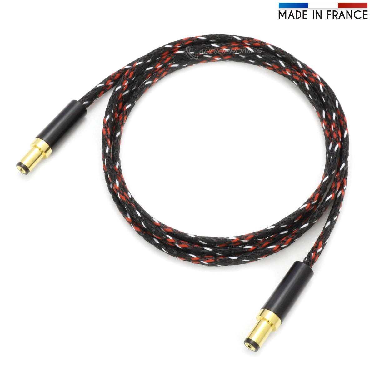 AUDIOPHONICS Câble Jack DC vers Jack DC 5.5 / 2.5mm pour Alimentation Linéaire 1m