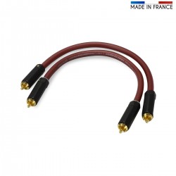 Canare Y cable L-4E6S 6.35mm 1/4" jack TRS to 2x 6.35mm male 90° mono 1FT~15FT 