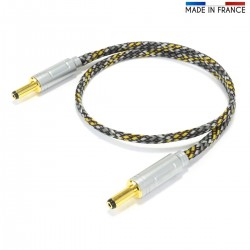 AUDIOPHONICS JDC-121 Câble Alimentation Jack DC 2.1mm vers Jack DC 2.1mm 1m