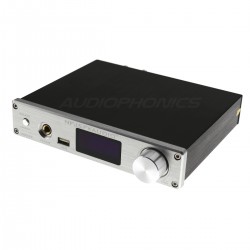 FX-AUDIO D802E FDA Amplifier STA326 Streamer WiFi DLNA Bluetooth 5.0 Multiroom 2x80W / 4 Ohm Silver