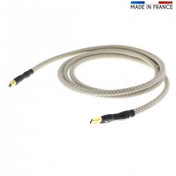 AUDIOPHONICS DIGITAL AUDIO Câble USB-A Mâle vers USB-B Mâle Cuivre OFC 4N PTFE 2m
