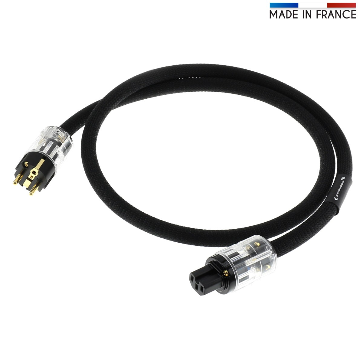 Câble RCA Mono Mâle vers Jack 3.5mm Mono Mâle Cuivre Argent Plaqué Or 1.5m  - Audiophonics