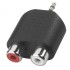 Adaptateur 1 x jack 2,5 stéréo mâle vers 2 x RCA femelle