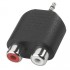 Adapter 1 x male 2.5 stereo jack to 2 x RCA female