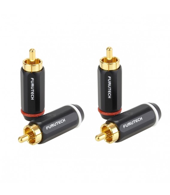 その他 FURUTECH FP-104(G) RCA plug 4pcs FURUTECH FP-104 FP-104G RCA Male Plug Connector 24K Gold