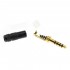 Jack 4.4mm TRRRS Balanced Connector Gold Plated Ø6mm Black (Unit)