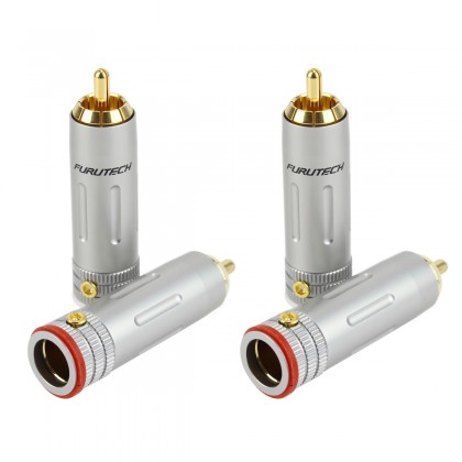 FURUTECH FP-160 (G) Connecteurs RCA Cuivre Plaqué Or 24k Ø9mm (Set x4)