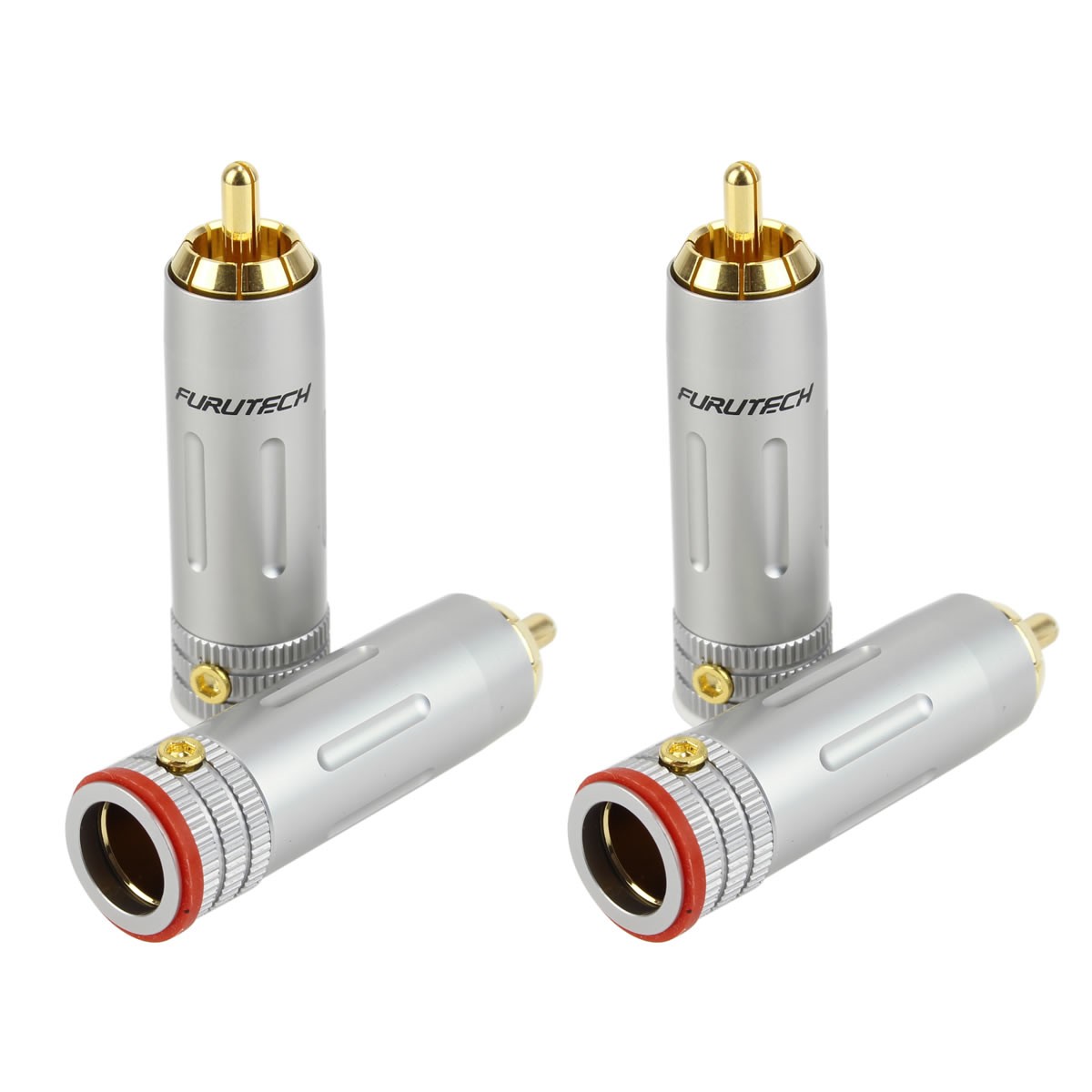 FURUTECH FP-160 (G) Connecteurs RCA Cuivre Plaqué Or 24k Ø9mm (Set x4)