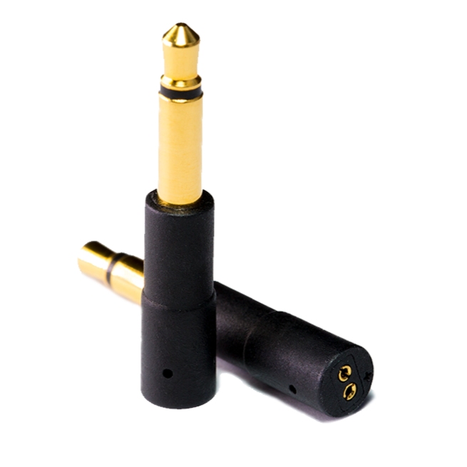 OEAudio Adapter CIEM 0.78mm female to jack 3.5mm male CuOFP Gold plated (pair)