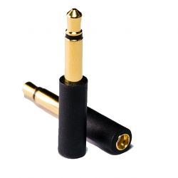 OEAudio MMCX connector for EMI female to male CuOFP 3.5 jack Gold plated