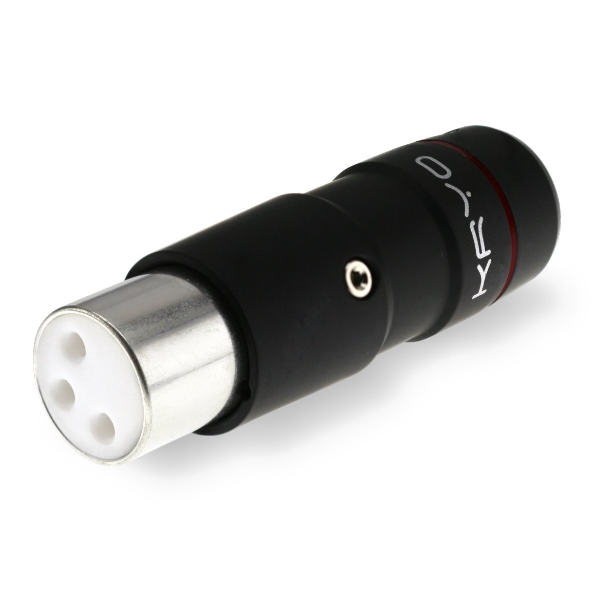 ETI KRYO Connecteur XLR Femelle 3 Pôles Cuivre Tellurium Plaqué Argent Ø12mm Rouge (Unité)