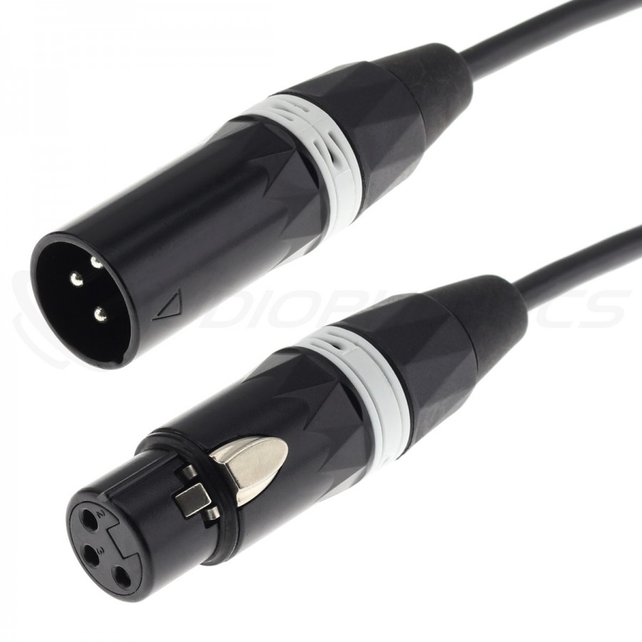 Interconnect Cable Female XLR Male XLR 1m White Audiophonics