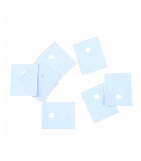 50x Silikon-Wärmeleitpad Für TO-247 Transistoren – 26 X 20 X 0,3 Mm | Isolierend & Wärmeleitend Für Kühlkörper | Für LEDs, Netzteile, CPUs & Mehr