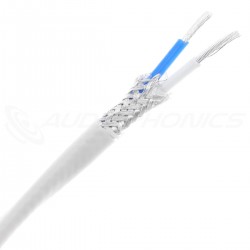 Câble de Modulation Cuivre Plaqué Argent Blindé Haute Pureté PTFE Ø3.8mm Bleu