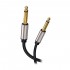 Male Jack 6.35mm to Male Jack 6.35mm Mono Cable Shielded Gold Plated 2m