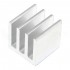 Aluminium Adhesive Heatsink Radiator 10x10x10mm Silver