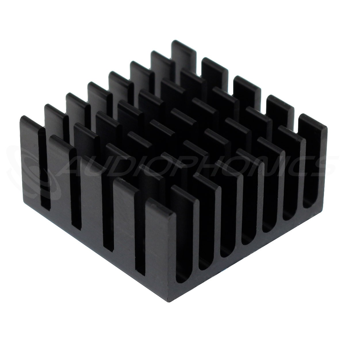 Aluminium Adhesive Heatsink Radiator 20x20x10mm Black