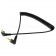 Angled Male Jack 3.5mm to Angled Male Jack 3.5mm 4 Poles Extensible Modulation Cable 1.2m Black