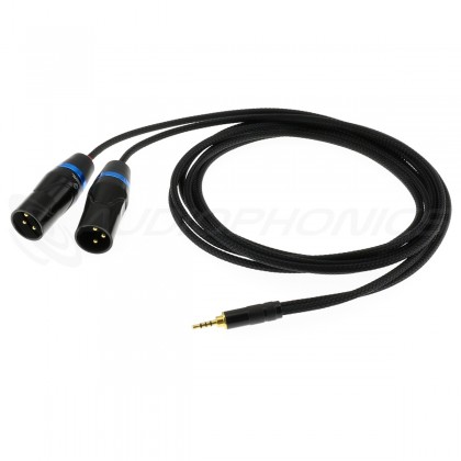 Male Jack 2.5mm to 2x Male XLR Balanced Cable Gold Plated 1,5m