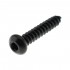 Hexagon Socket Round Head Wood Screw Steel 8.8 M3x16mm Black (x10)