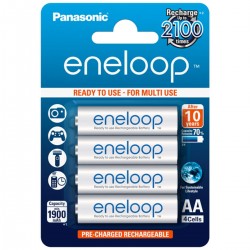 PANASONIC ENELOOP Accumulateurs NiMh AA 1.2V 1900mAh (Set x4)