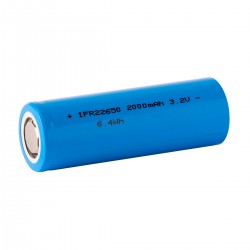 Accumulateur IFR22650 LiFePO4 3.2-3.3V 2000mAh Rechargeable