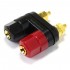 Double Insulated Gold Plated Speaker Terminals with Holding Plate 5mm