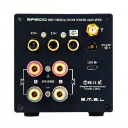 SMSL SA300 Class D Amplifier USB Bluetooth 5.0 aptX Subwoofer MA12070 2x40W 8Ω 32bit 384kHz