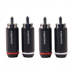 FURUTECH FP-126 (R) Connecteurs RCA plaqué Rhodium Ø7.2mm (Set x4)