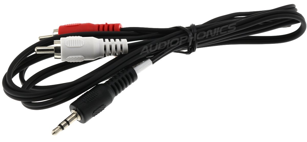 Câble de Modulation JACK 3.5mm - 2 RCA Stéréo 1m