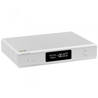 TOPPING D90 DAC Symétrique AK4499 XMOS XU208 I2S 32bit 768kHz DSD512 Bluetooth 5.0 Argent