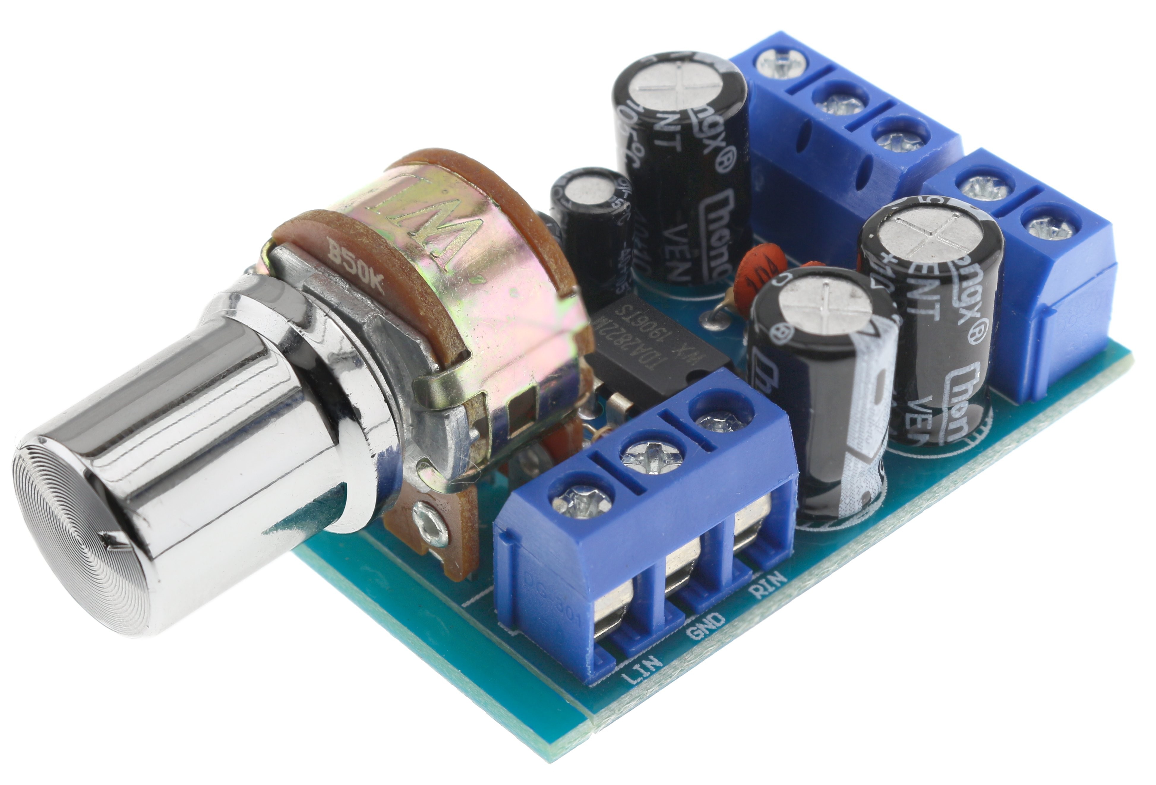 Module amplificateur Stéréo TDA2822M avec contrôle de volume 2x1W