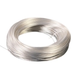 Fil de Cuivre OFC Haute pureté Placage Argent Gâine PTFE 1.4mm