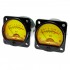 Round Vumeter Yellow Backlight dB Ø45mm (Pair)