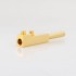 VIBORG VE503G Schuko Type E/F Power Connector Silver / 24k Gold Plated Pure Copper Ø19mm