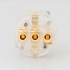 VIBORG VE503G Schuko Type E/F Power Connector Silver / 24k Gold Plated Pure Copper Ø19mm