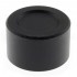 Aluminium Button D Shaft 25mm Ø6mm Black