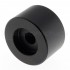 Aluminium Button D Shaft 25mm Ø6mm Black