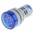 Afficheur de Tension Voltmètre à LED Bleu 60-500VAC Ø22mm