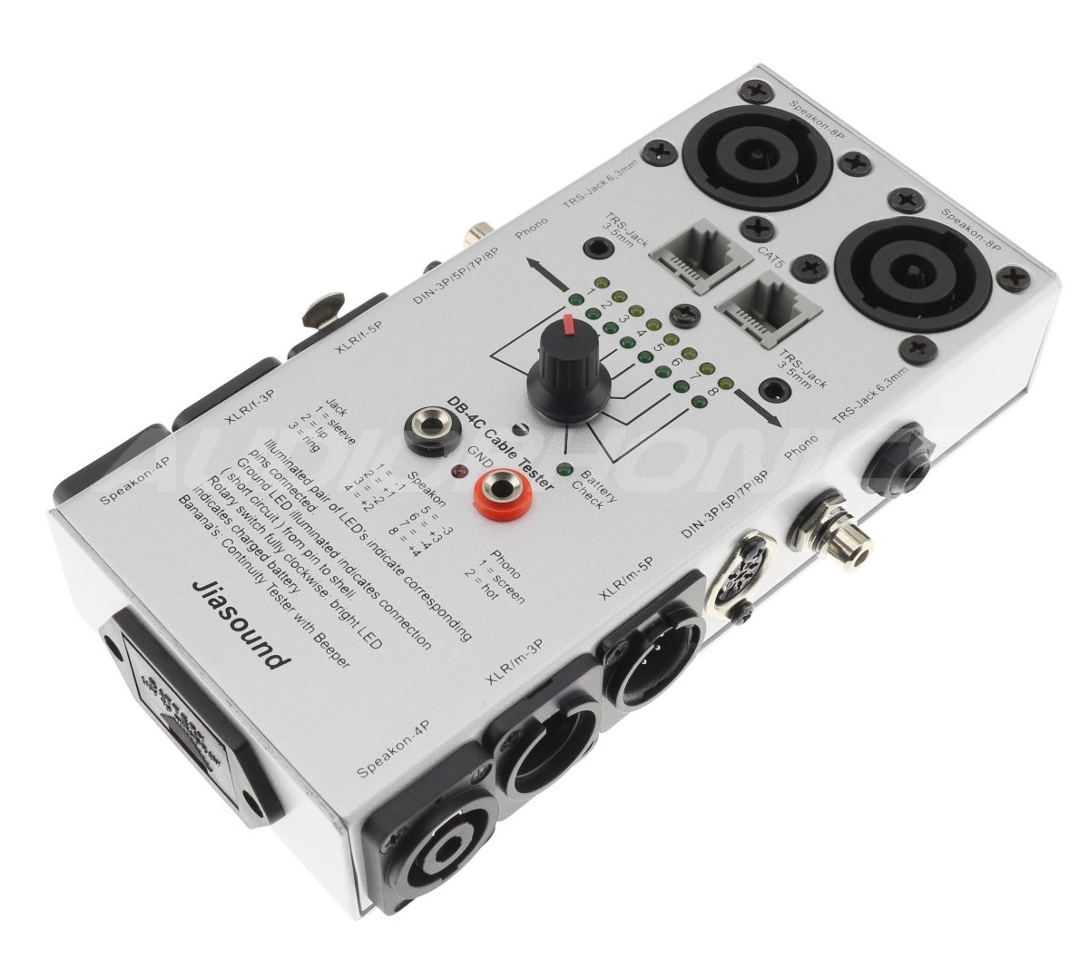 Professionnal cable tester battery-powered