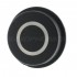 Push Button with White Circle Light 12V 50mA Ø15mm Black